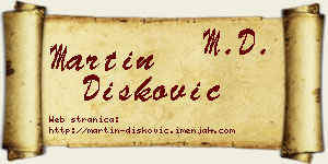 Martin Dišković vizit kartica
